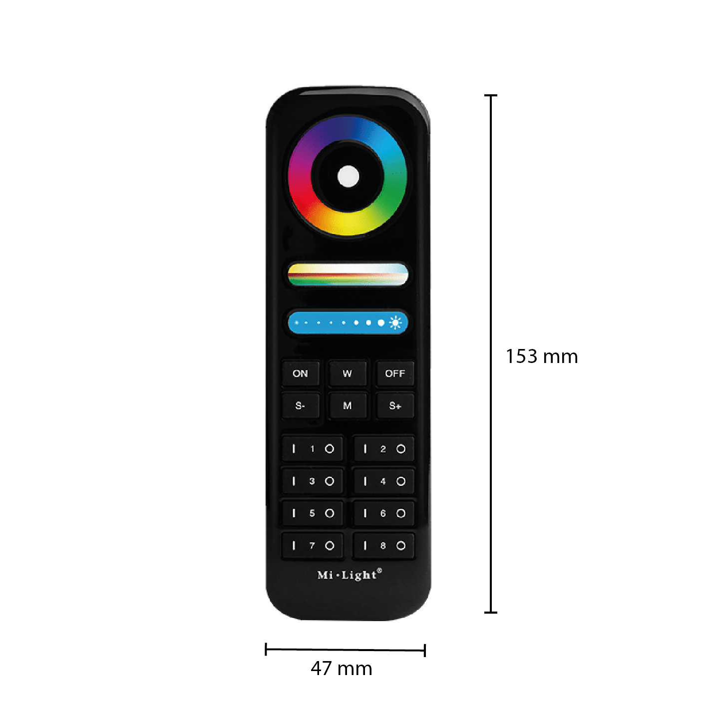 MI-LIGHT FERNBEDIENUNG 8 GRUPPEN RGB+CCT MDRLED®