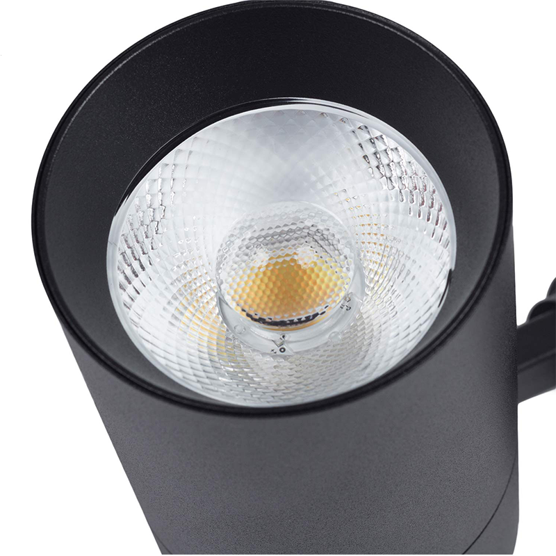 3-Phasen-Schienenstrahler 10W Schwarz CCT Switch Dimmbar MDRLED®
