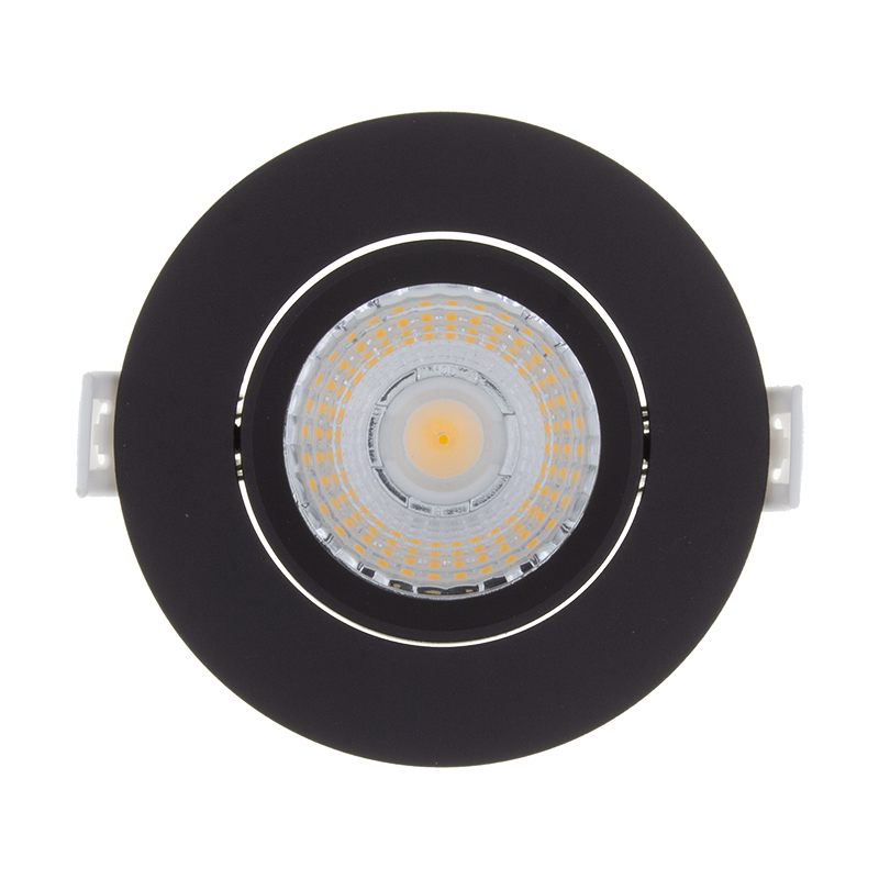 Slim-Fit 6W Dim2Warm Schwarzer Einbaustrahler Sägezahngröße Ø75-85mm SCHWARZ 2000K-3000K MDRLED®