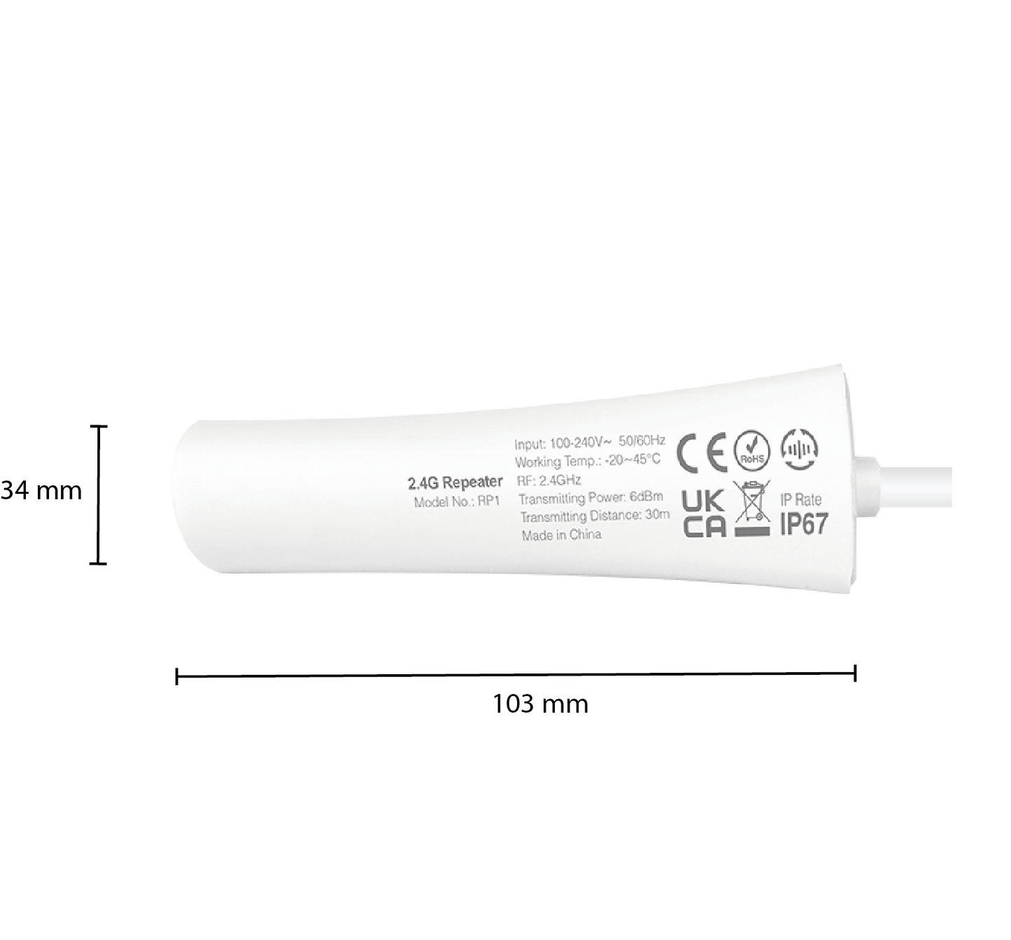 MI-LIGHT 2.4GHZ RF REPEATER MDRLED®