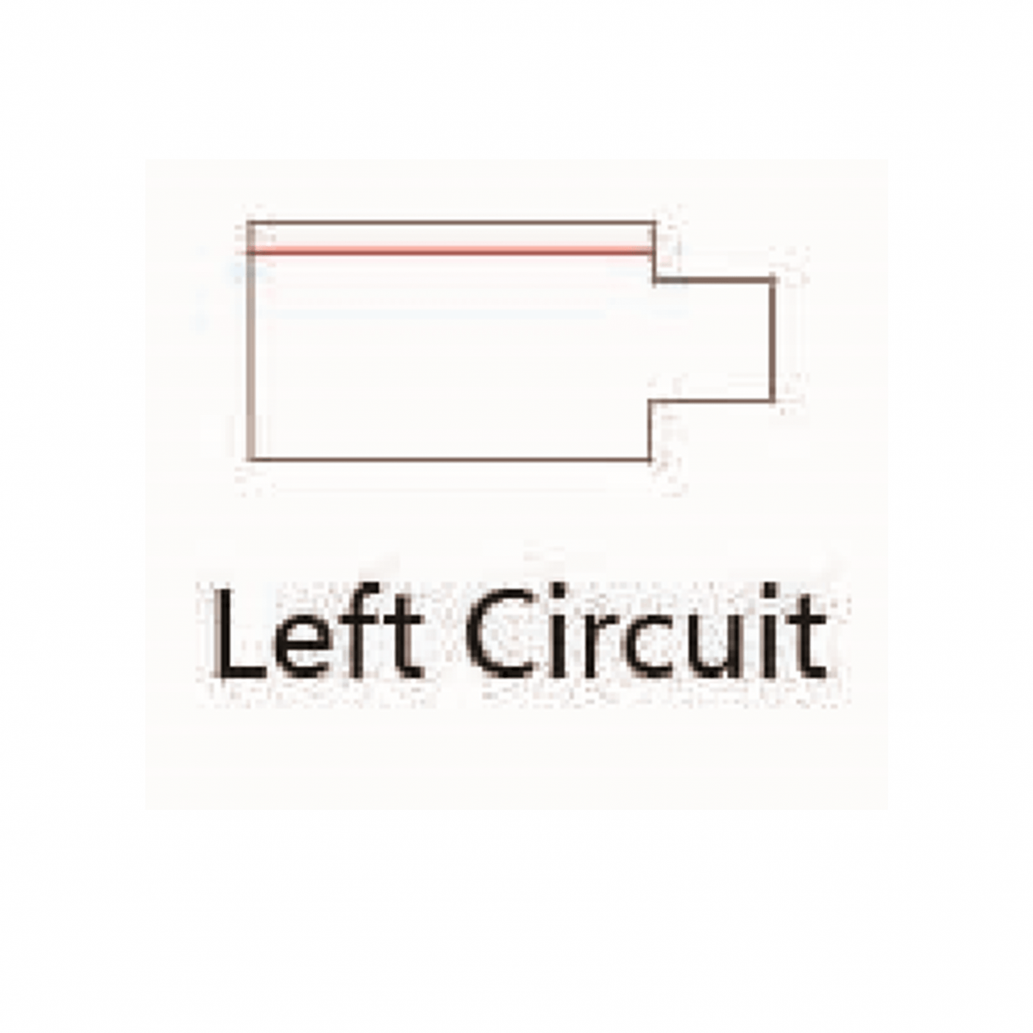 TRACK RAIL POWER CONNECTOR LEFT MDRLED®