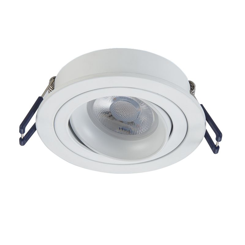 GU10 LEUCHTE KIPPBAR WEISS, SCHWARZ, SILBER Ø80mm MR16 MDRLED®