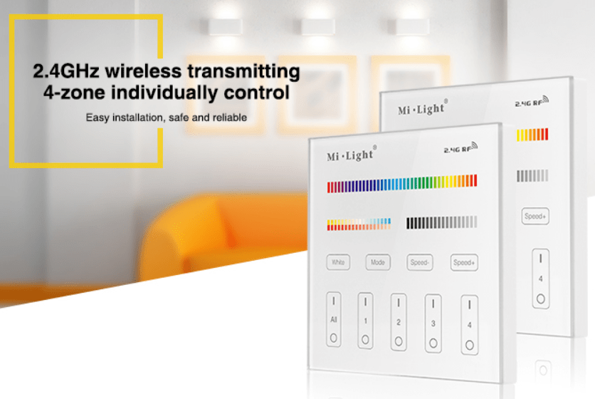 MI-LIGHT FERNBEDIENUNG 4 GRUPPEN RGB+CCT 220V MDRLED®