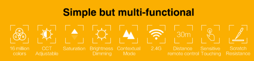 MI-LIGHT FERNBEDIENUNG 4 GRUPPEN RGB+CCT 220V MDRLED®