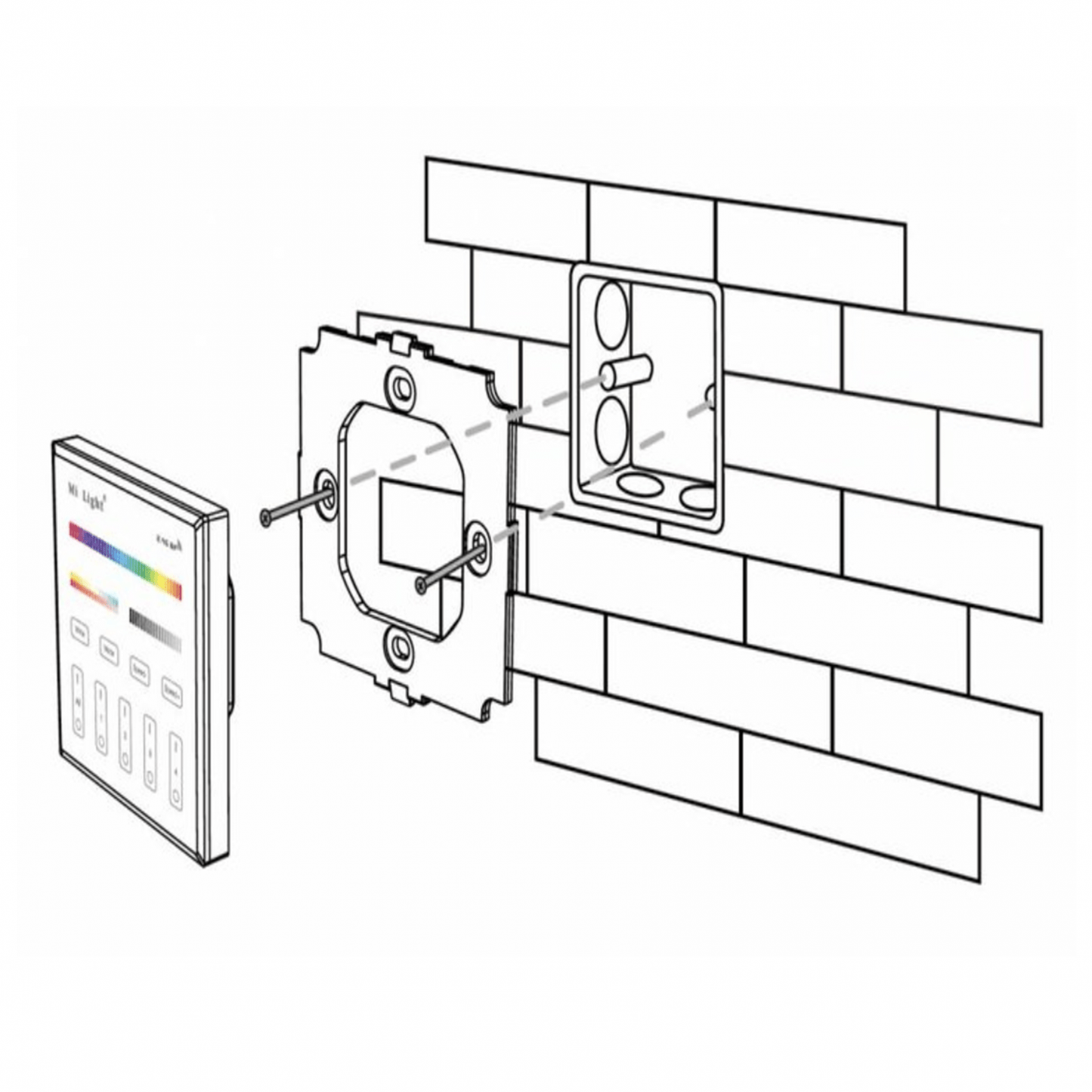 MI-LIGHT FERNBEDIENUNG 4 GRUPPEN RGB+CCT 220V MDRLED®