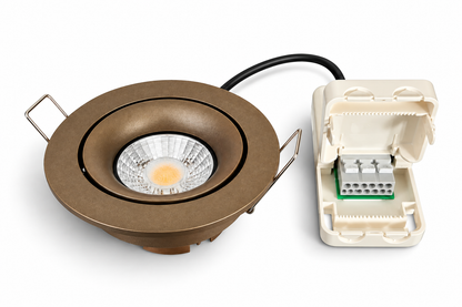 LED Inbouwspot Donkerbrons 4/6W CCT | Kantelbaar