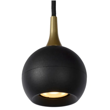 Lucide FAVORI Pendelleuchte Ø 9 cm 1xGU10 Schwarz MDRLED