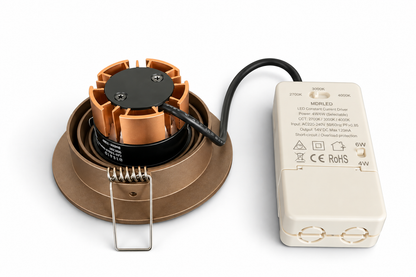 LED Inbouwspot Donkerbrons 4/6W CCT | Kantelbaar