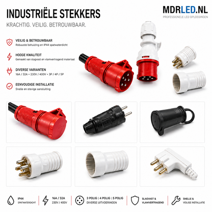 Perilex Stekker Verloop naar 2x230V over 2 Fasen Verdeeld - MDR LED®