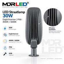MDRLED® LED Straatlamp 30W | Daglichtsensor | IP66 4000K/6000K