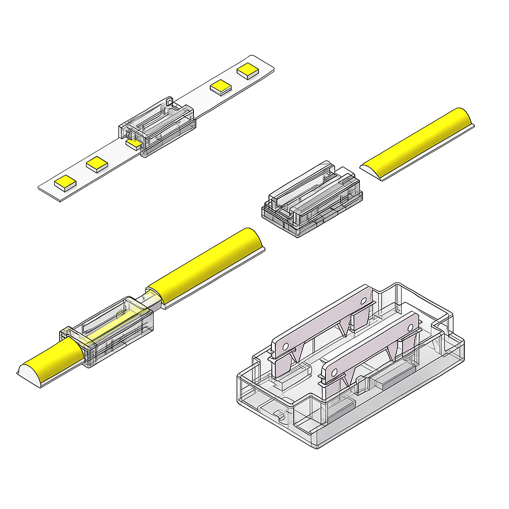 MDRLED® LED Strip Connector | 5mm | Single Color | COB/SMD | IP20 | Per 10 Stuks