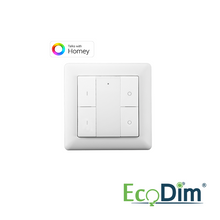 CODIM | DRAADLOZE SCHAKELAAR ZIGBEE | 2 GROEPEN | WIT