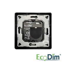 ECODIM | DRAADLOZE SCHAKELAAR ZIGBEE | 2 GROEPEN | ZWART