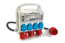 3x 400V & 4x 230V Verdeelblok IP44 – Krachtstroom met Randaarde (32A)