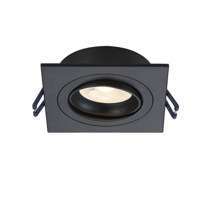 GU10 LEUCHTE 4 SEITIG, NEIGBAR SCHWARZ, WEISS, SILBER MR16 Ø80mm MDRLED®