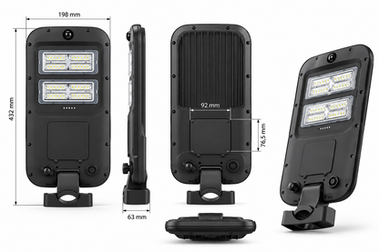 MDRLED® LED Solar Straatlamp 1800lm | 6000K | PIR + Daglichtsensor | IP65 | Gratis Muursteun