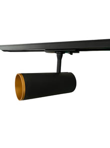 1-FASE RAILARMATUUR MET GU10 FITTING ZWART & GOUD INCL LAMP MDRLED® tijdelijke actie