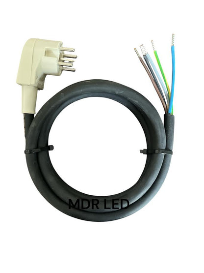 Perilex Aansluitkabel 5x2,5 mm² 2m – Veilig voor Inductie & Keramische Kookplaten