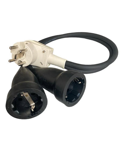 Perilex Stekker Verloop naar 2x 230V Contra – vmvl 2 Fasen Verdeeld