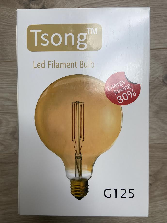 LAMP E27 4W 2200K G125 per 3 stuks koopje MDRLED