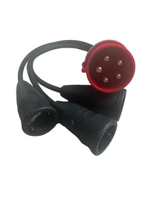 32A Cee Stromstecker auf 3x 230V mit H07 RN-F Neoprenkabel - MDR LED®