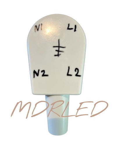 Perilex Stecker auf 2x Kontraststecker 16A 230V Verlängerungskabel MDR LED®