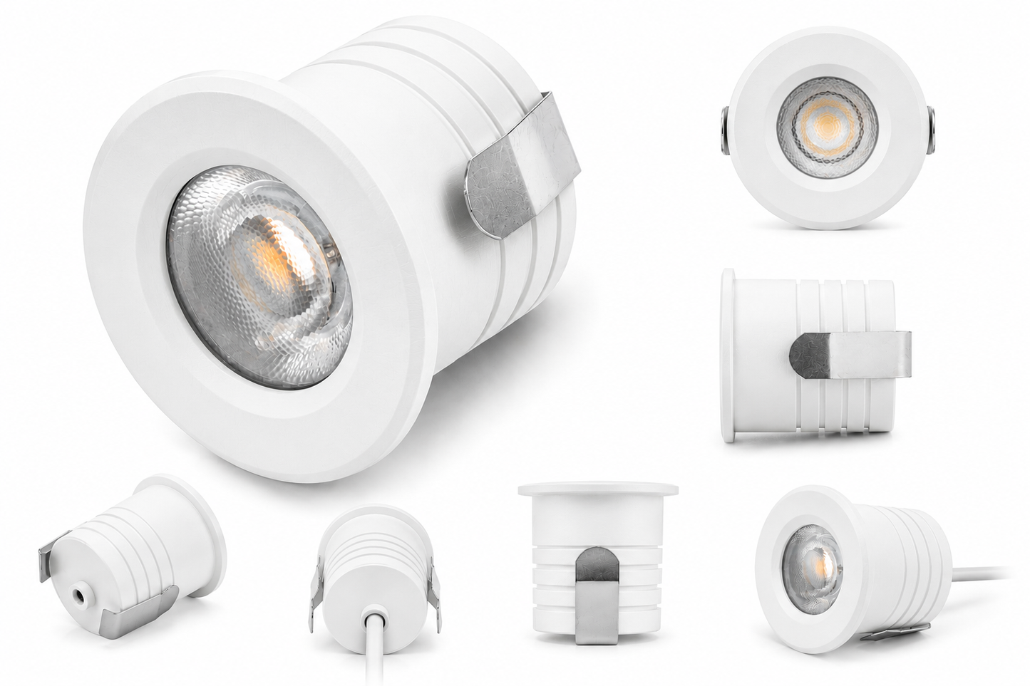 LED Mini Inbouwspot  Zwart / Wit / Zilver  2W  Dim to Warm  Triac Dimbaar  IP44