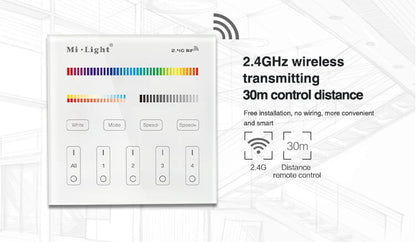 MI-LIGHT AFSTANDSBEDIENING 4 GROEPEN RGB+CCT MDRLED®