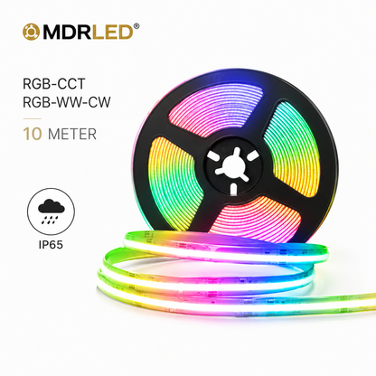 RGBCCT COB LED Strip 24V IP65 10M 14W/M Dimbaar MDRLED®