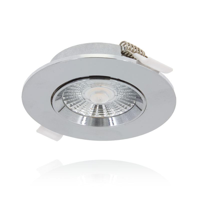 LED Inbouwspot Ø75 6W Dimbaar IP44 Chroom MDRLED ACTIE Aleen deze maand.