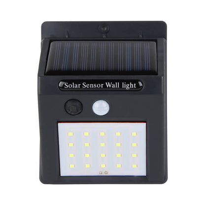 Wandlamp Solar met Sensor – Duurzame Buitenverlichting, 20 LED’s Zonne-energie