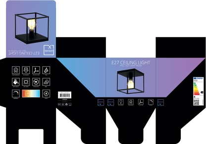 Plafondlamp Vierkant 4W. MDRLED®