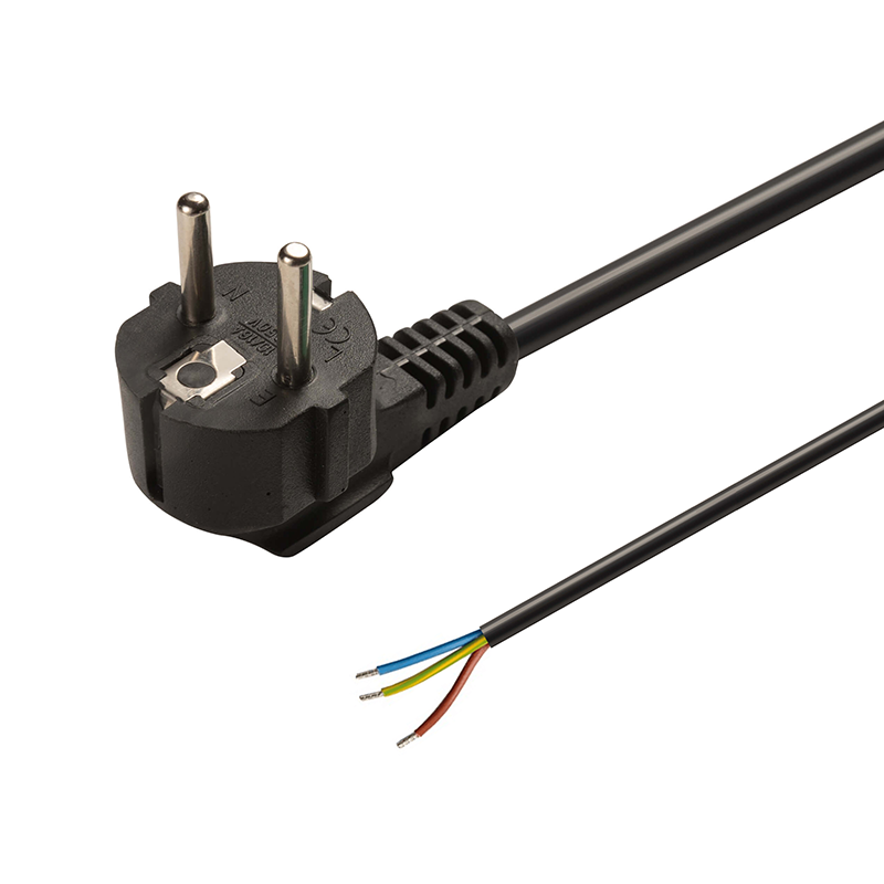 AANSLUITSNOER  5M  EURO  3 X 0.75MM²  ZWART
