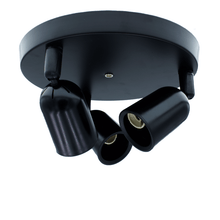 DECKENLEUCHTE FÜR 3X GU10 SCHWARZ MDRLED®