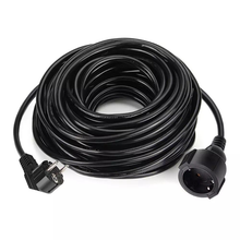 Verlengsnoer 15m – Hittebestendig DRAKA 03 NWPK-Speciaal, Ho7RN-F, 3G1.5mm² Zwart 450/750V, KEMA Keur