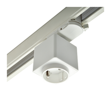 3-FASE RAIL SYSTEEM  STOPCONTACT WIT ZWART MDR LED®