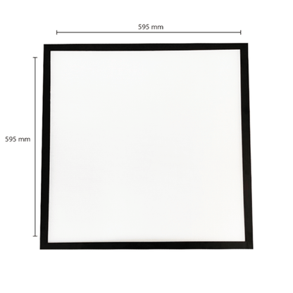 Back-lit Paneel 60x60 cm – 30W, Zwart, White Switch 3000K-5000K