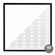 Back-lit Paneel 60x60 cm – 30W, Zwart, White Switch 3000K-5000K