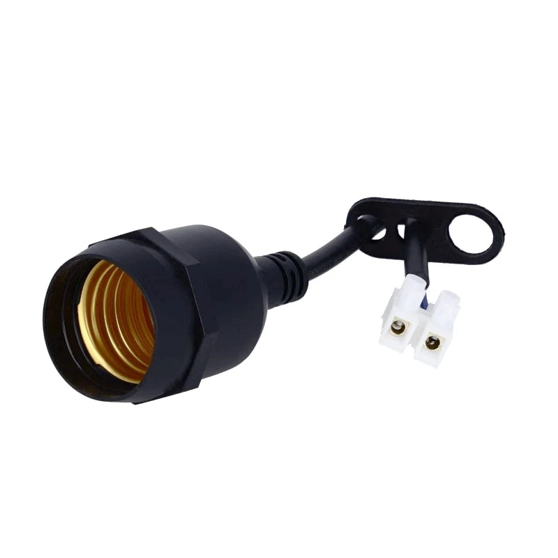 MDRLED® Verhuisfitting E27 | 15cm Kabel | Zwart | 6 Stuks