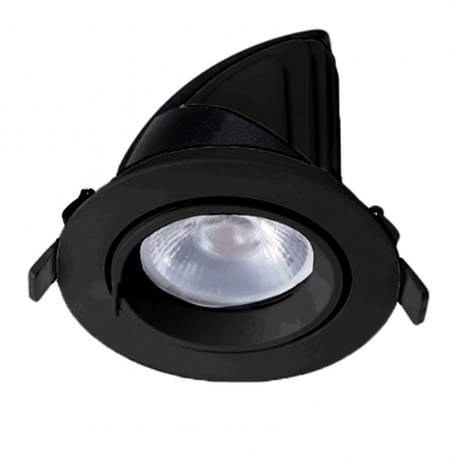 LED Downlight MDRLED® Kantelbaar Ø145 – 30W  Zwart  CCT-Switch  CRI 96  UGR 21
