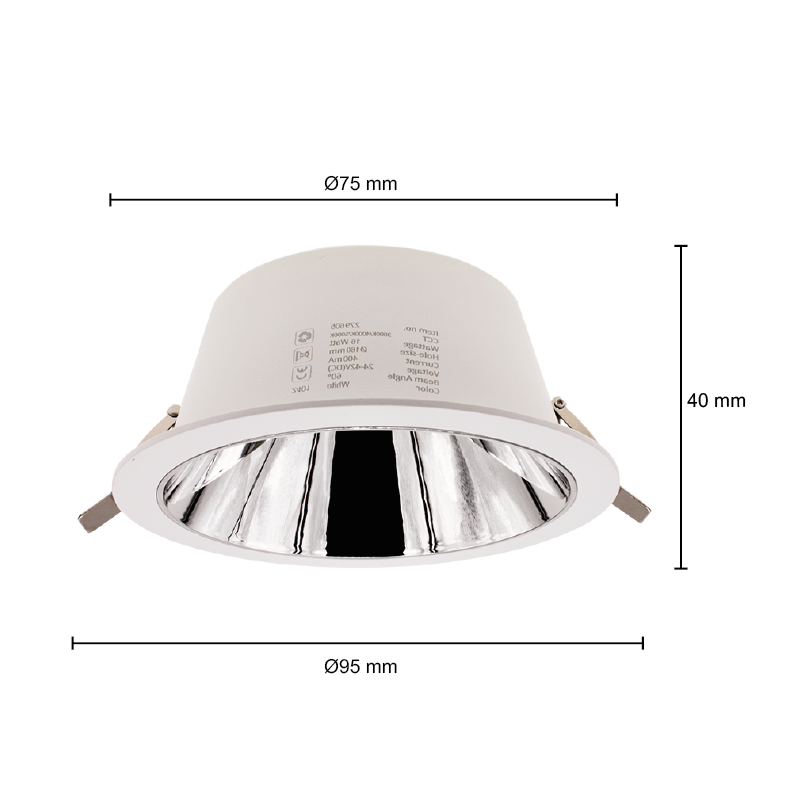 Oprawa sufitowa LED CCT-SWITCH Ø75MM 7W BIAŁA MDRLED®