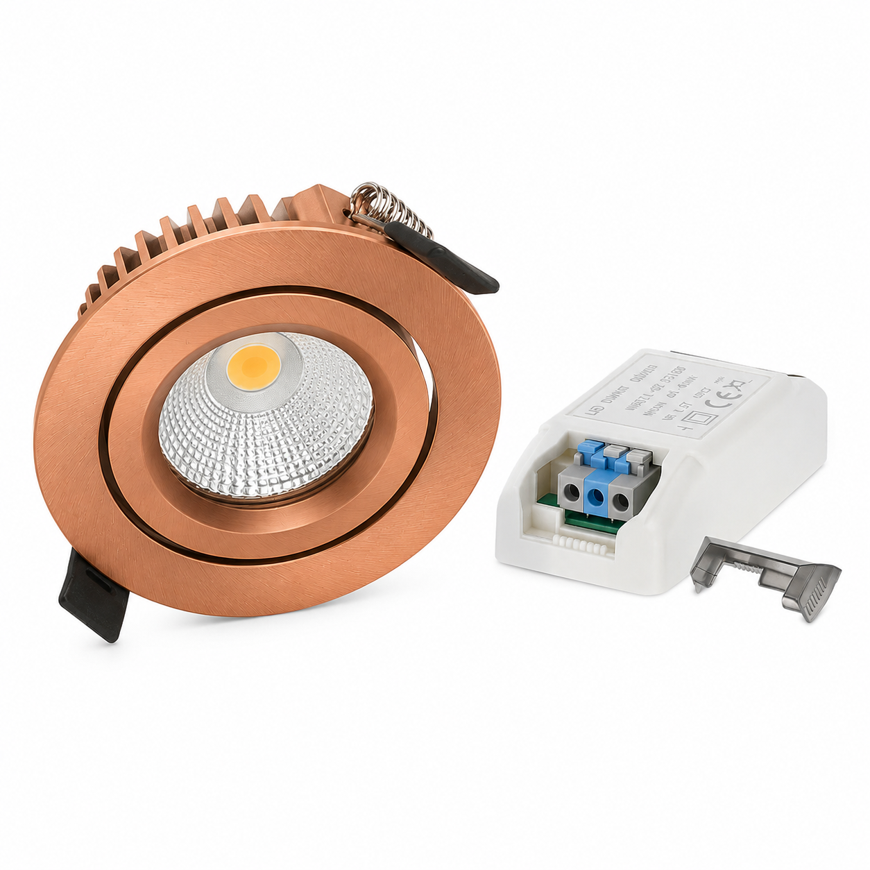LED Inbouwspot LUNA 6W | Koperbrons | Dimbaar | IP44 | 2700K | MDRLED®