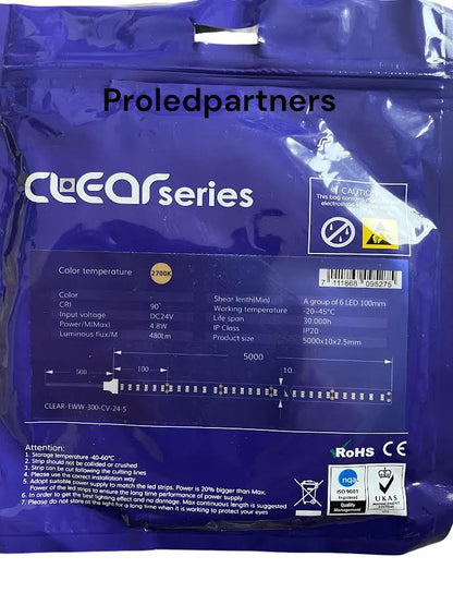 2700K LED Flex – Hoge Kwaliteit, Single Color, 60 LED, Warm Wit MDRLED®