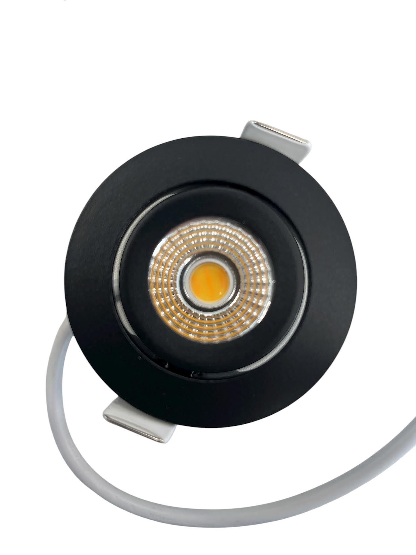 Inbouwspot Rond Zwart CCT Mini | MDRLED® 5W | IP65 | Dimbaar | 2700K-4000K