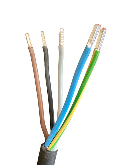 Perilex 25 Ampere 4 Meter 5x 4mm² 5 adriges Perilex Anschlusskabel H07 RN-F Neopren MDRLED®