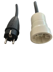 Perilex Verloopstekker 230V – H07RN-F Neopreen 3x2.5mm Zwart | Stekker naar Perilex Contrastekker