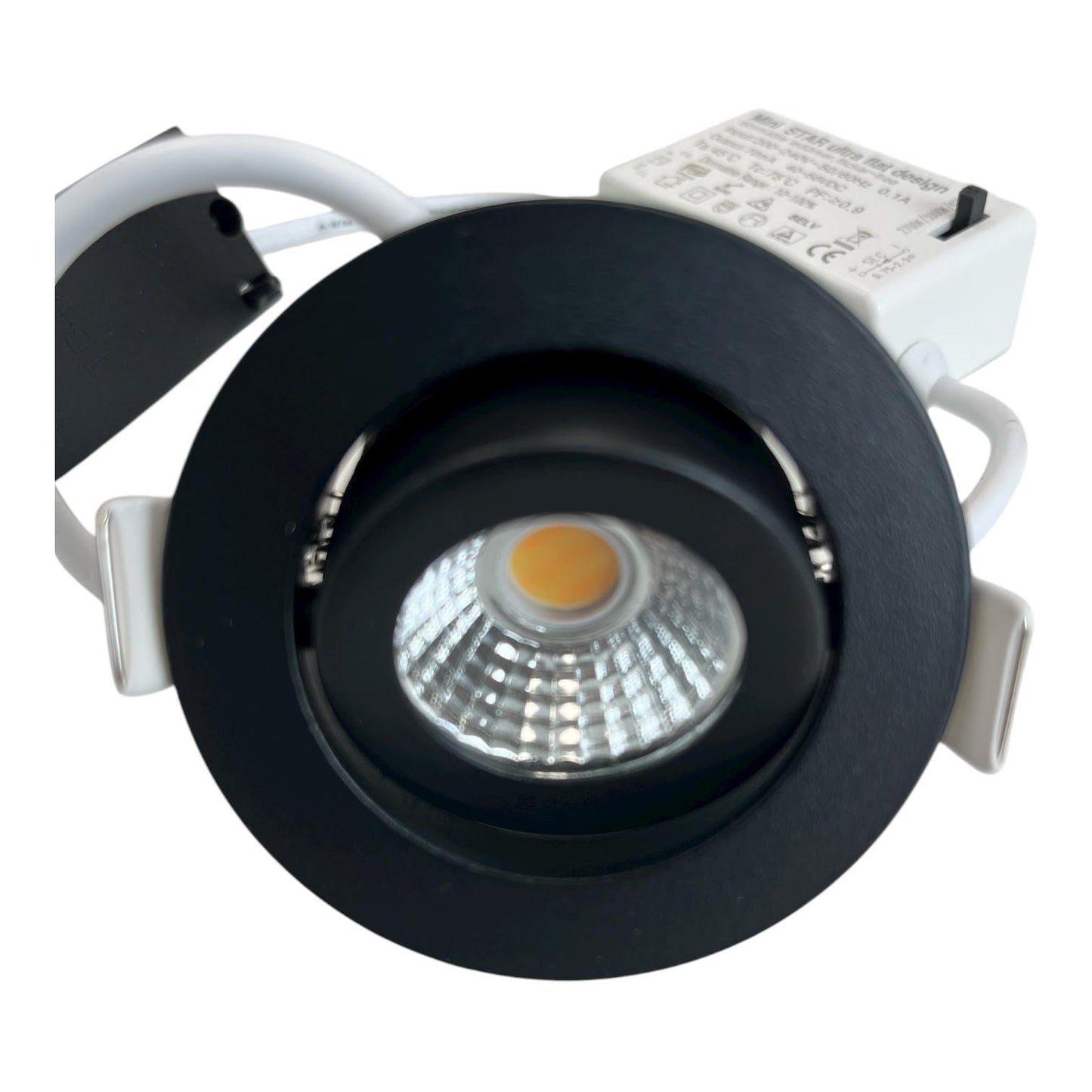 Inbouwspot Rond Zwart CCT Mini | MDRLED® 5W | IP65 | Dimbaar | 2700K-4000K