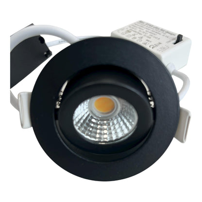 Inbouwspot Rond Zwart CCT Mini | MDRLED® 5W | IP65 | Dimbaar | 2700K-4000K