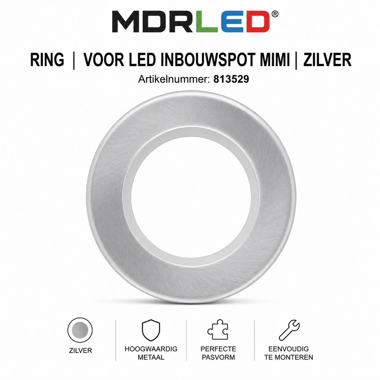 MDRLED® LED Inbouwspot MIMI 4W  CCT  Dimbaar  IP65  Wit.  Actie