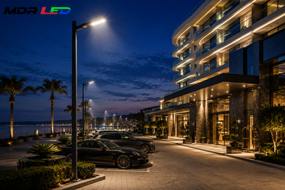 MDRLED LED Straatlamp met Daglichtsensor CCT-Switch IP66 | 30W-150W